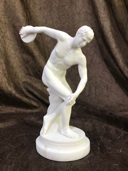 Discobolus Sculpture or The Discus Thrower Statue replica Myron